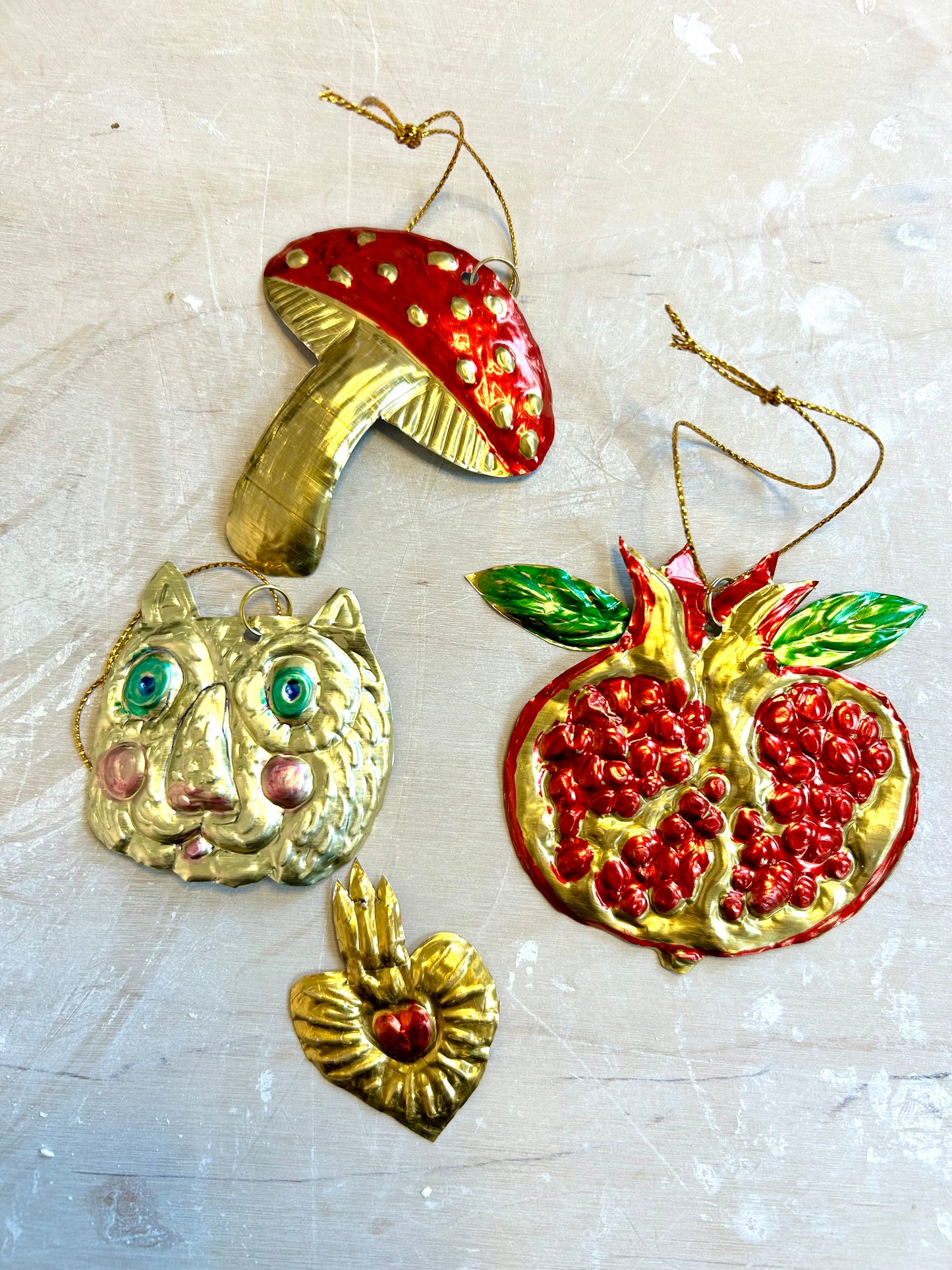 Private Party: Embossed Metal Ornaments